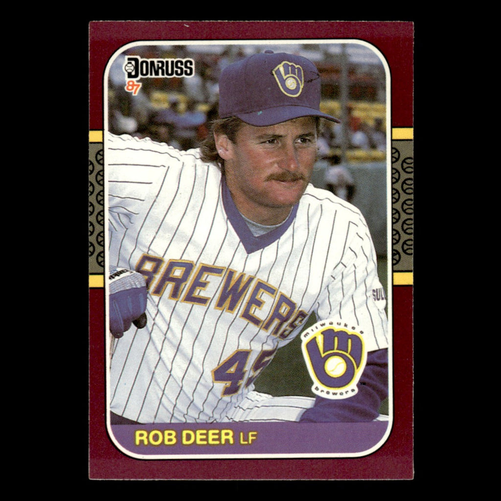 Rob Deer #57 1987 Donruss Opening Day Milwaukee Brewers Baseball Card MLB NM