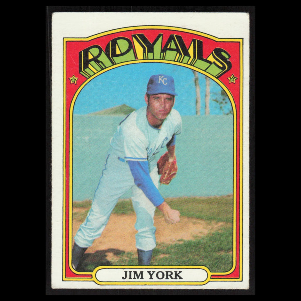 Jim York Rookie #68 1972 Topps Kansas City Royals Baseball Card MLB EX