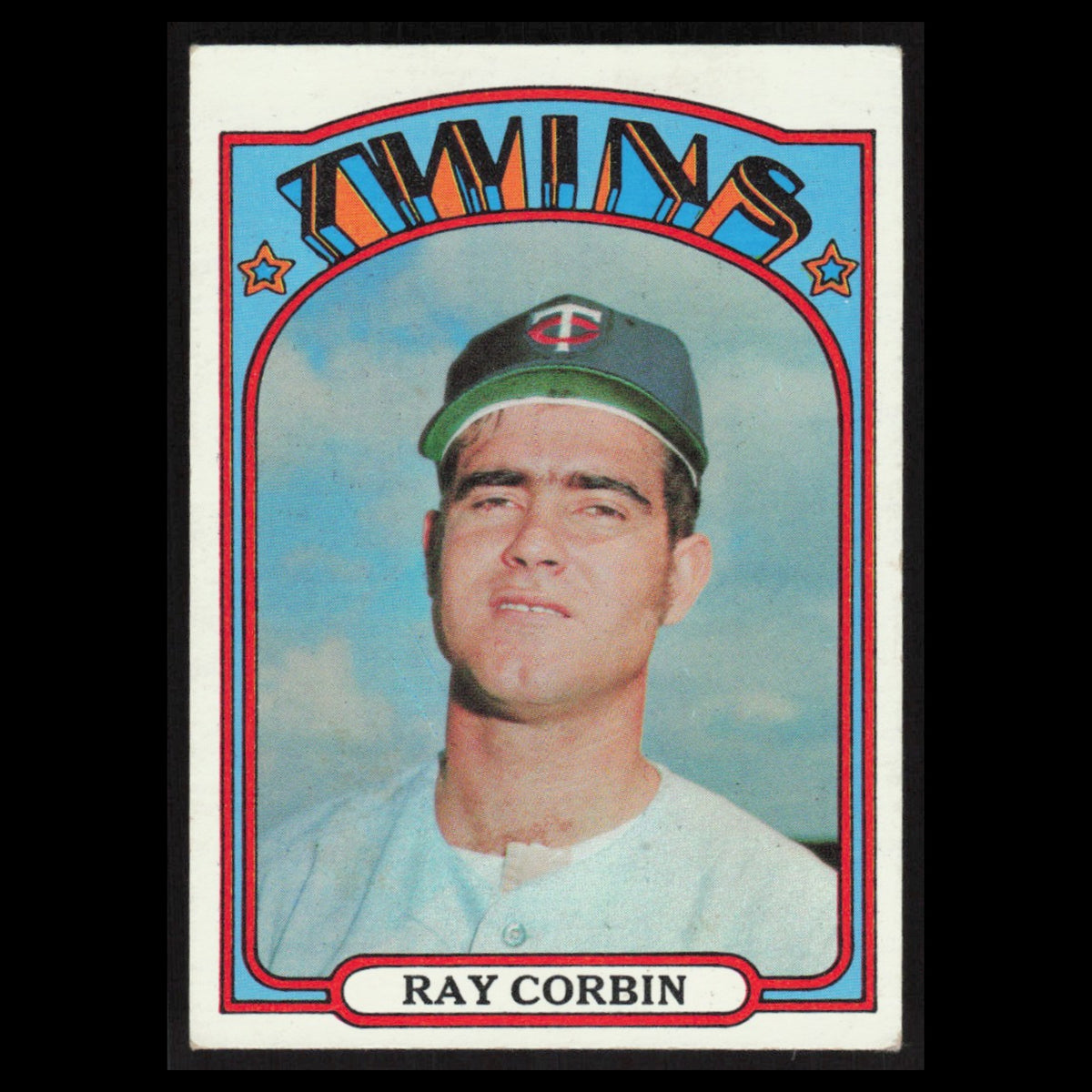 Ray Corbin Rookie #66 1972 Topps Minnesota Twins Baseball Card MLB EX
