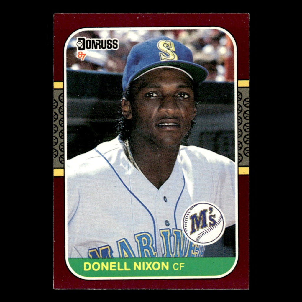 Donell Nixon #114 1987 Donruss Opening Day Seattle Mariners Baseball Card MLB NM