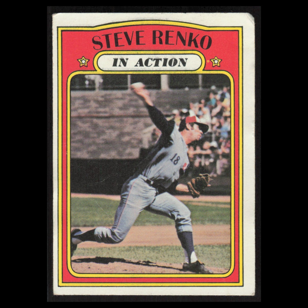 Steve Renko #308 1972 Topps Montreal Expos Baseball Card MLB EX