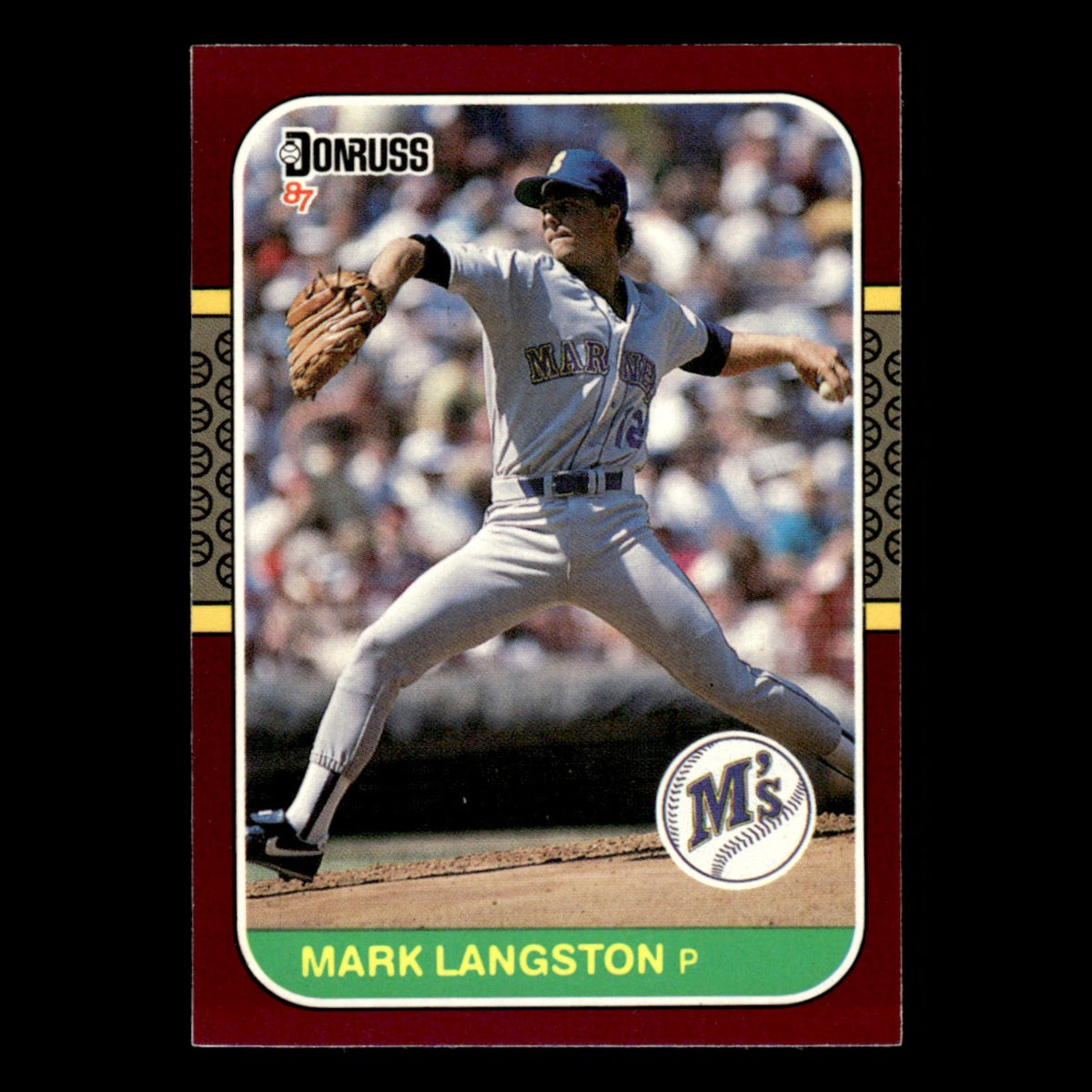 Mark Langston #116 1987 Donruss Opening Day Seattle Mariners Baseball Card MLB