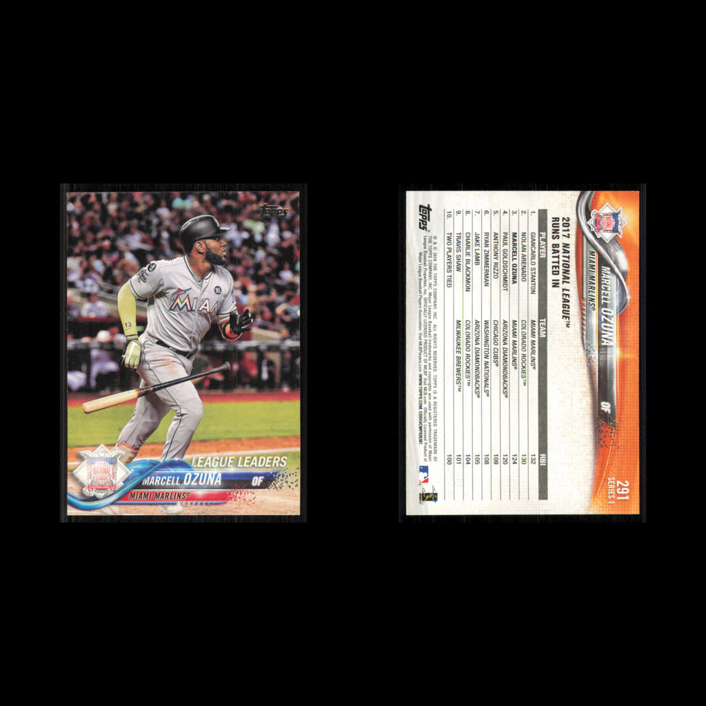 Marcell Ozuna #291 2018 Topps Miami Marlins Baseball Card MLB NM