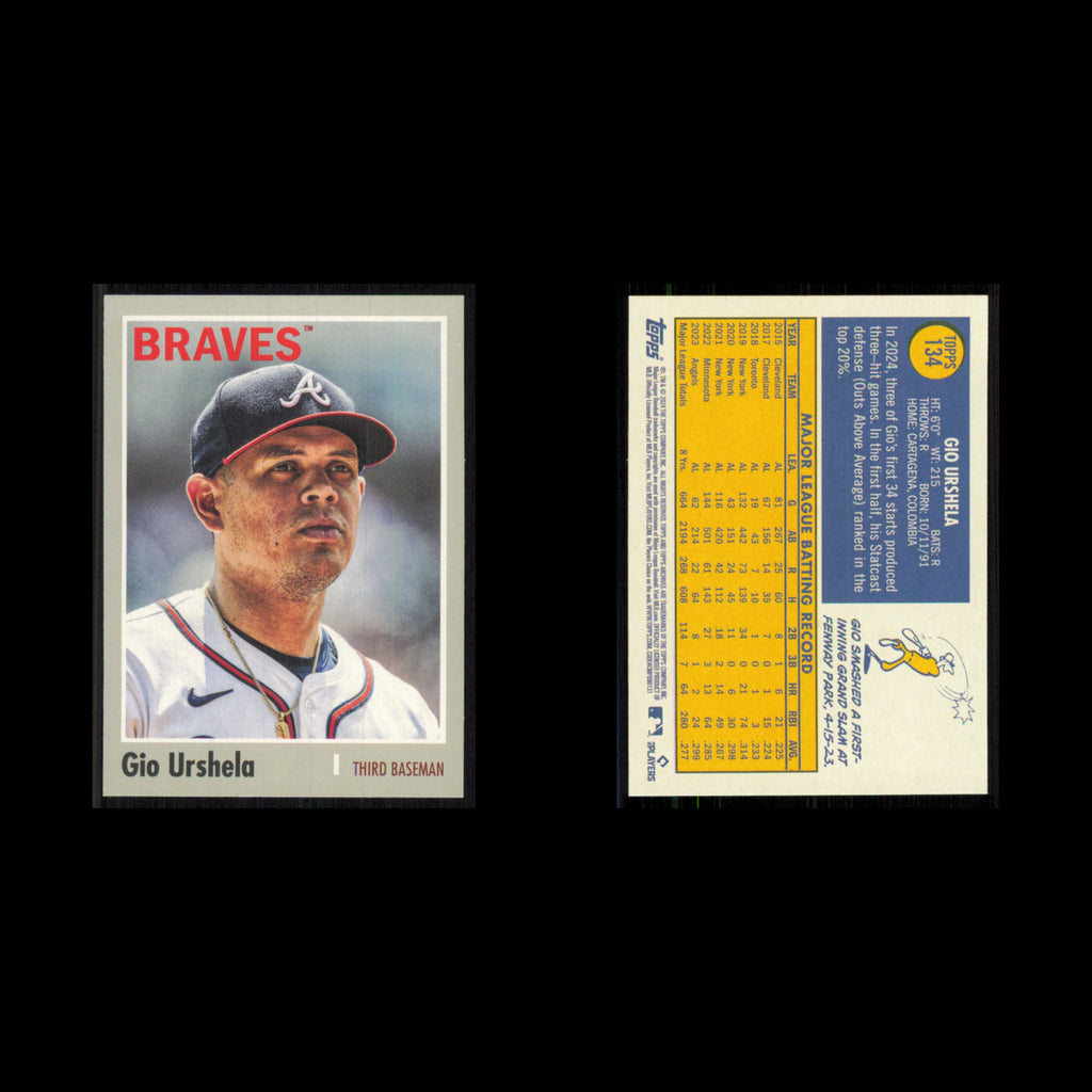 Gio Urshela #134 2024 Topps Archives Atlanta Braves Baseball Card MLB NM