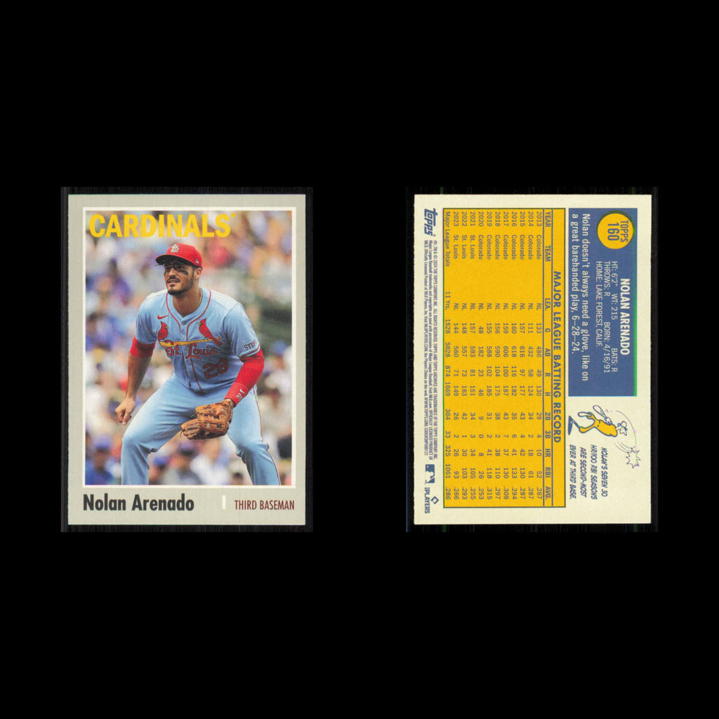 Nolan Arenado #160 2024 Topps Archives St. Louis Cardinals Baseball Card MLB NM