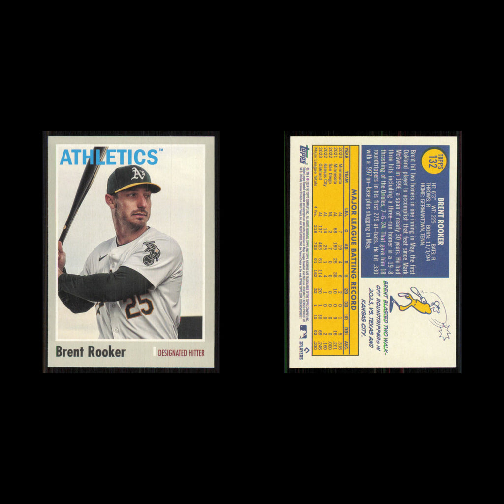 Brent Rooker #132 2024 Topps Archives Oakland Athletics Baseball Card MLB NM