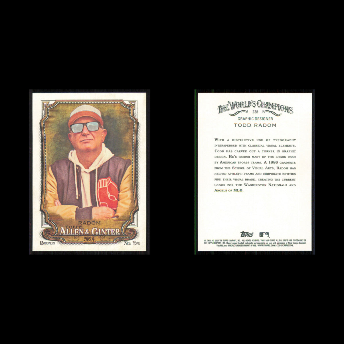 Todd Radom #238 2024 Topps Allen - Ginter Baseball Card MLB NM