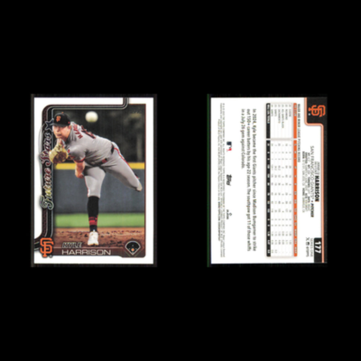 Kyle Harrison #177 2025 Topps San Francisco Giants Baseball Card MLB NM
