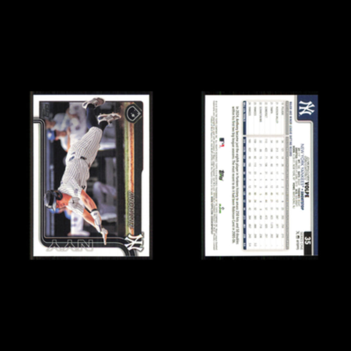 Anthony Volpe #35 2025 Topps New York Yankees Baseball Card MLB NM