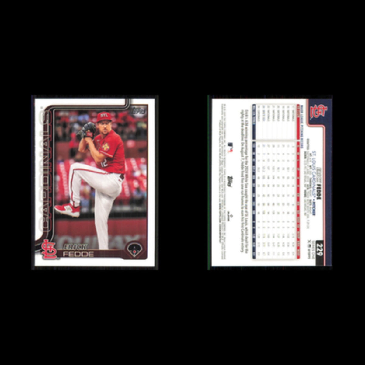 Erick Fedde #229 2025 Topps St. Louis Cardinals Baseball Card MLB NM