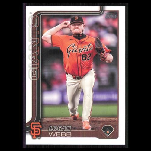 Logan Webb #242 2025 Topps San Francisco Giants Baseball Card MLB NM