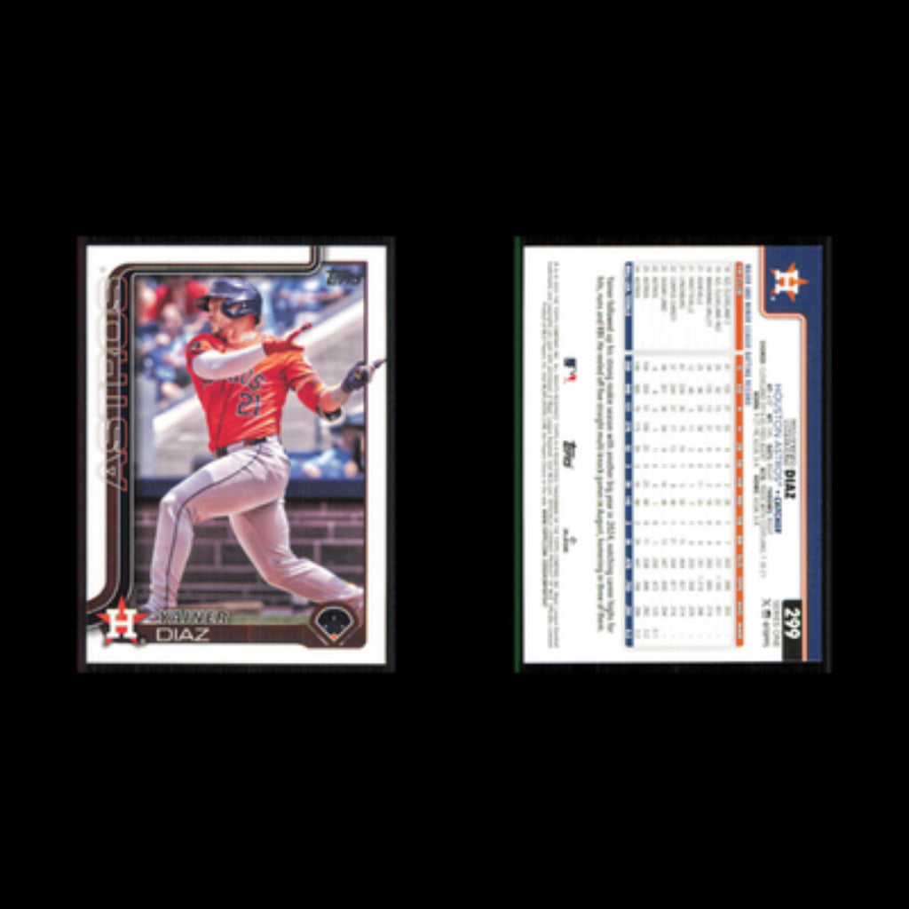 Yainer Diaz #299 2025 Topps Houston Astros Baseball Card MLB NM