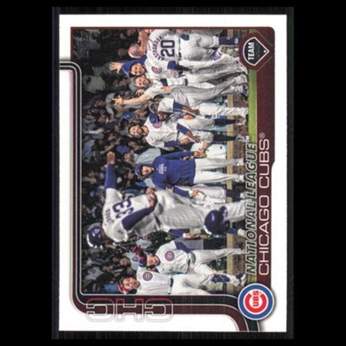 Team Card #60 2025 Topps Chicago Cubs Baseball Card MLB NM