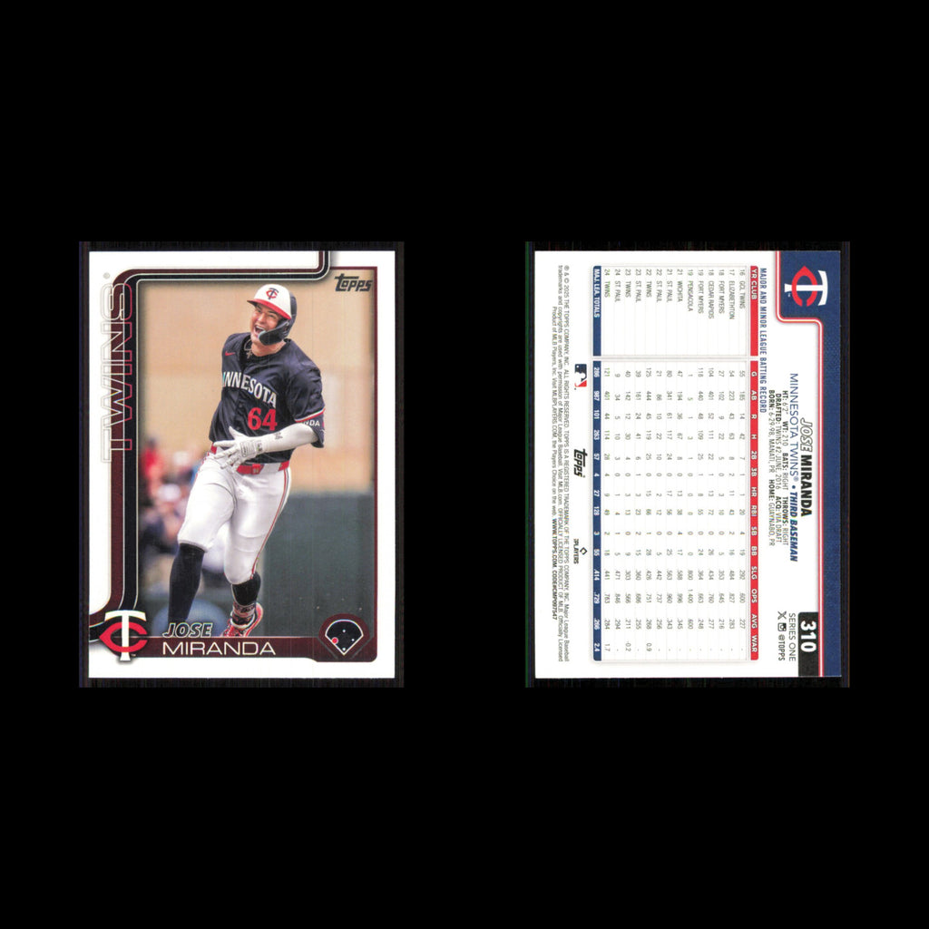Jose Miranda #310 2025 Topps Minnesota Twins Baseball Card MLB NM