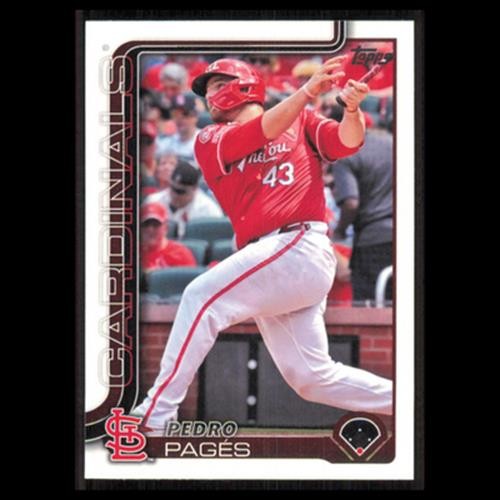 Pedro Pages #252 2025 Topps St. Louis Cardinals Baseball Card MLB NM
