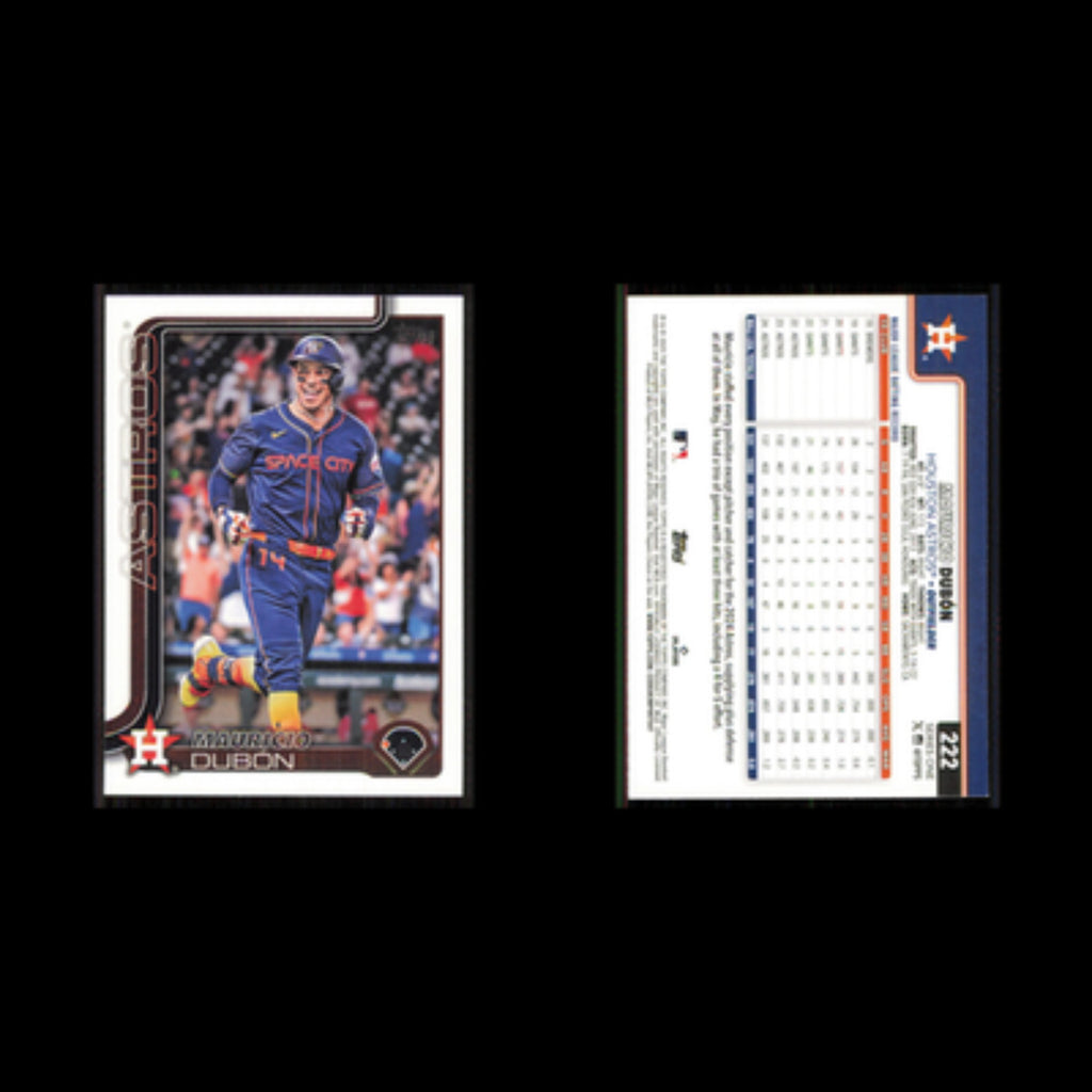 Mauricio Dubon #222 2025 Topps Houston Astros Baseball Card MLB NM