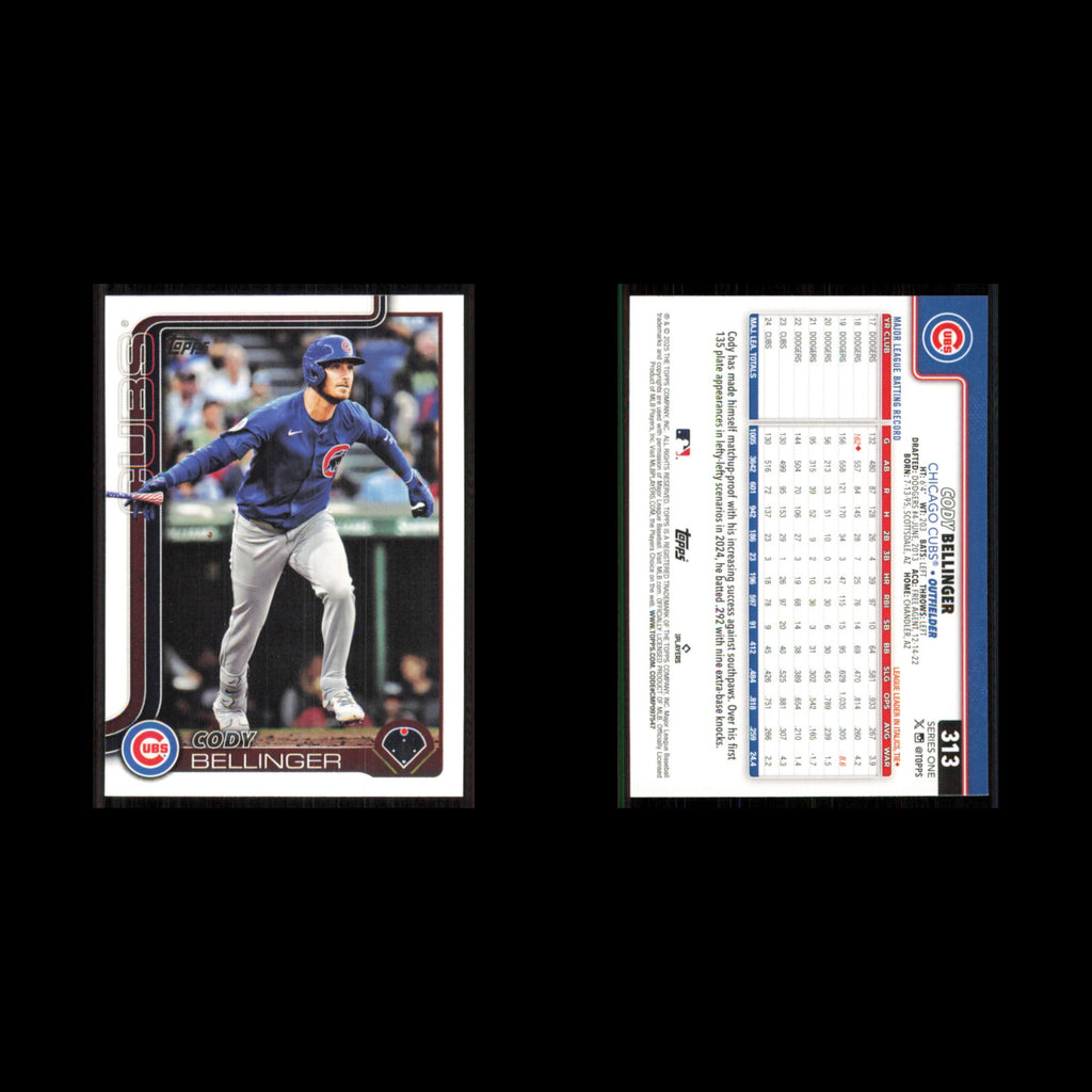 Cody Bellinger #313 2025 Topps Chicago Cubs Baseball Card MLB NM