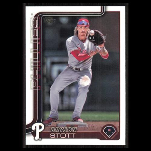 Bryson Stott #147 2025 Topps Philadelphia Phillies Baseball Card MLB NM