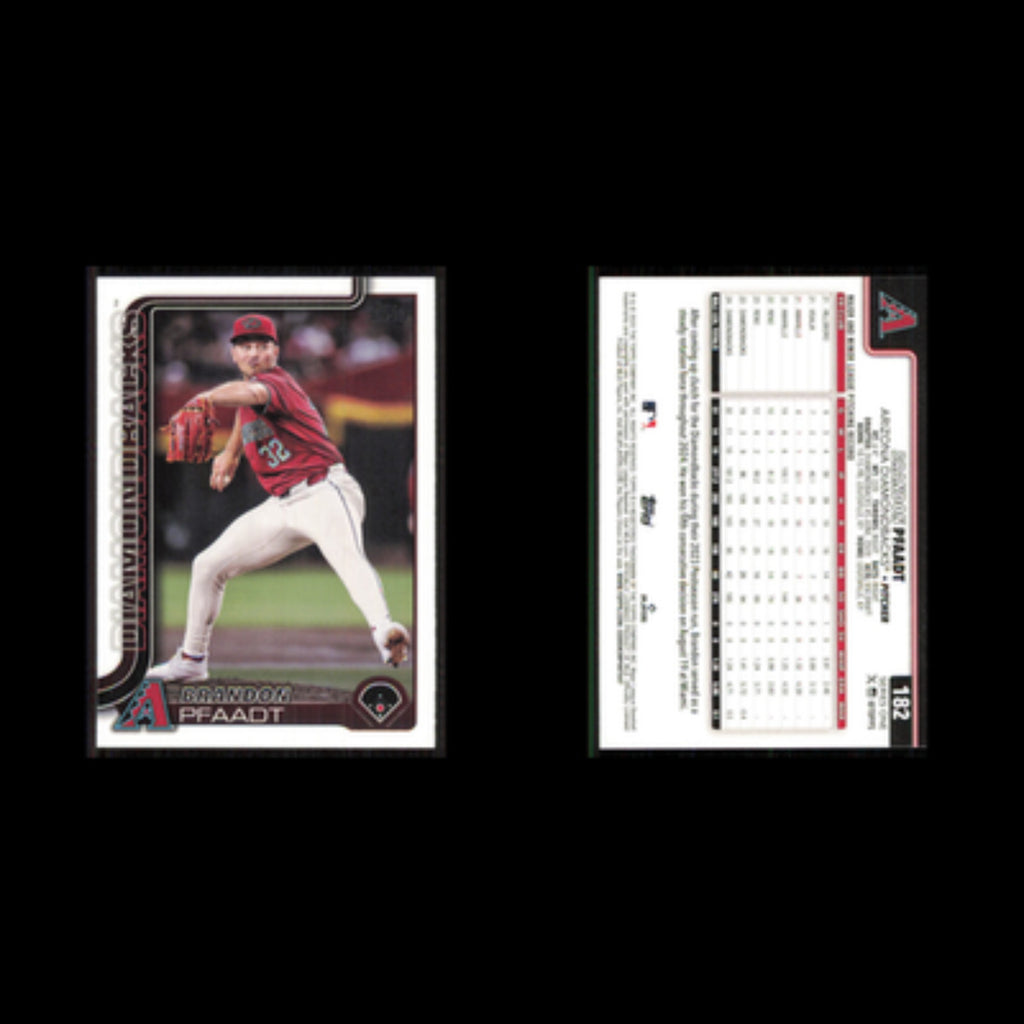 Brandon Pfaadt #182 2025 Topps Arizona Diamondbacks Baseball Card MLB NM