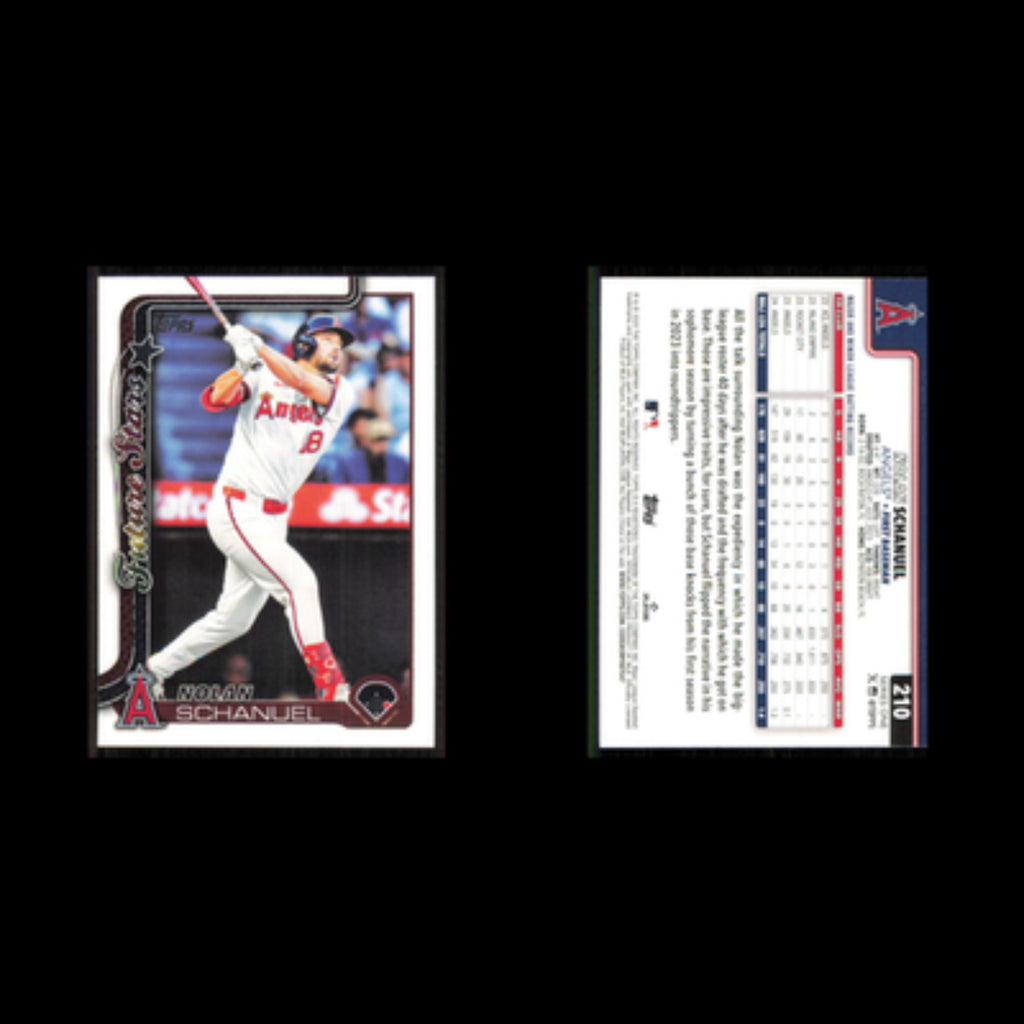 Nolan Schanuel #210 2025 Topps Los Angeles Angels Baseball Card MLB NM