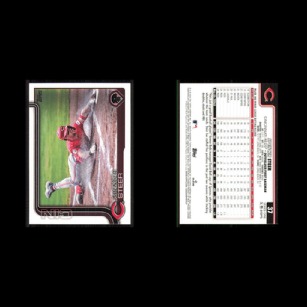 Spencer Steer #37 2025 Topps Cincinnati Reds Baseball Card MLB NM