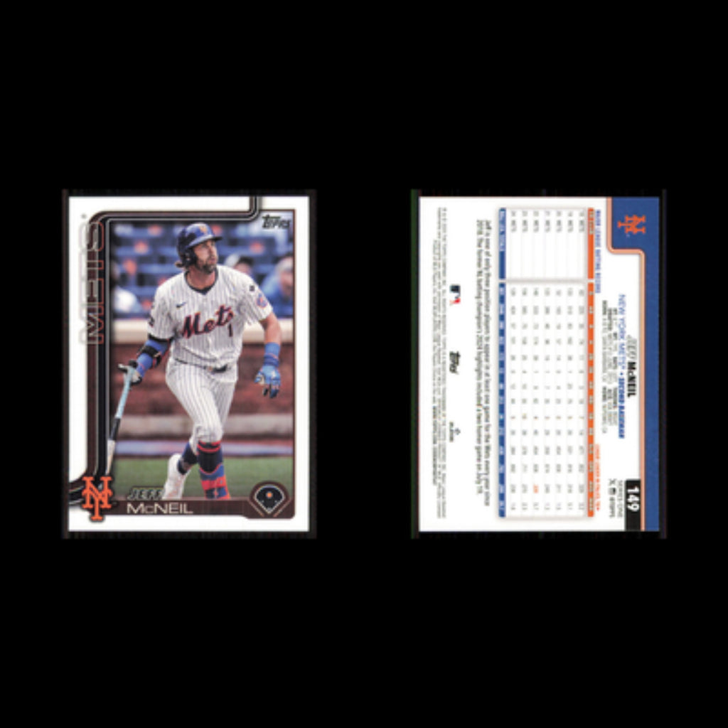 Jeff McNeil #149 2025 Topps New York Mets Baseball Card MLB NM