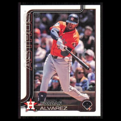 Yordan Alvarez #244 2025 Topps Houston Astros Baseball Card MLB NM