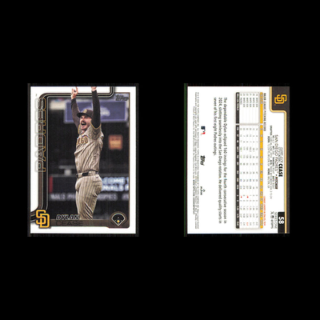 Dylan Cease #58 2025 Topps San Diego Padres Baseball Card MLB NM