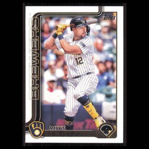 Rhys Hoskins #93 2025 Topps Milwaukee Brewers Baseball Card MLB NM