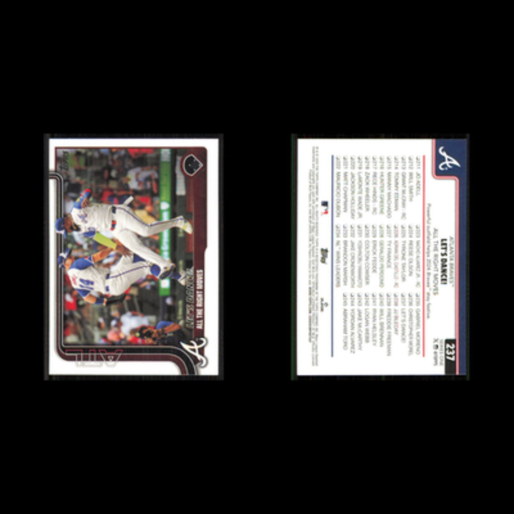 Lets Dance! All the Right Moves #237 2025 Topps Atlanta Braves Baseball Card MLB