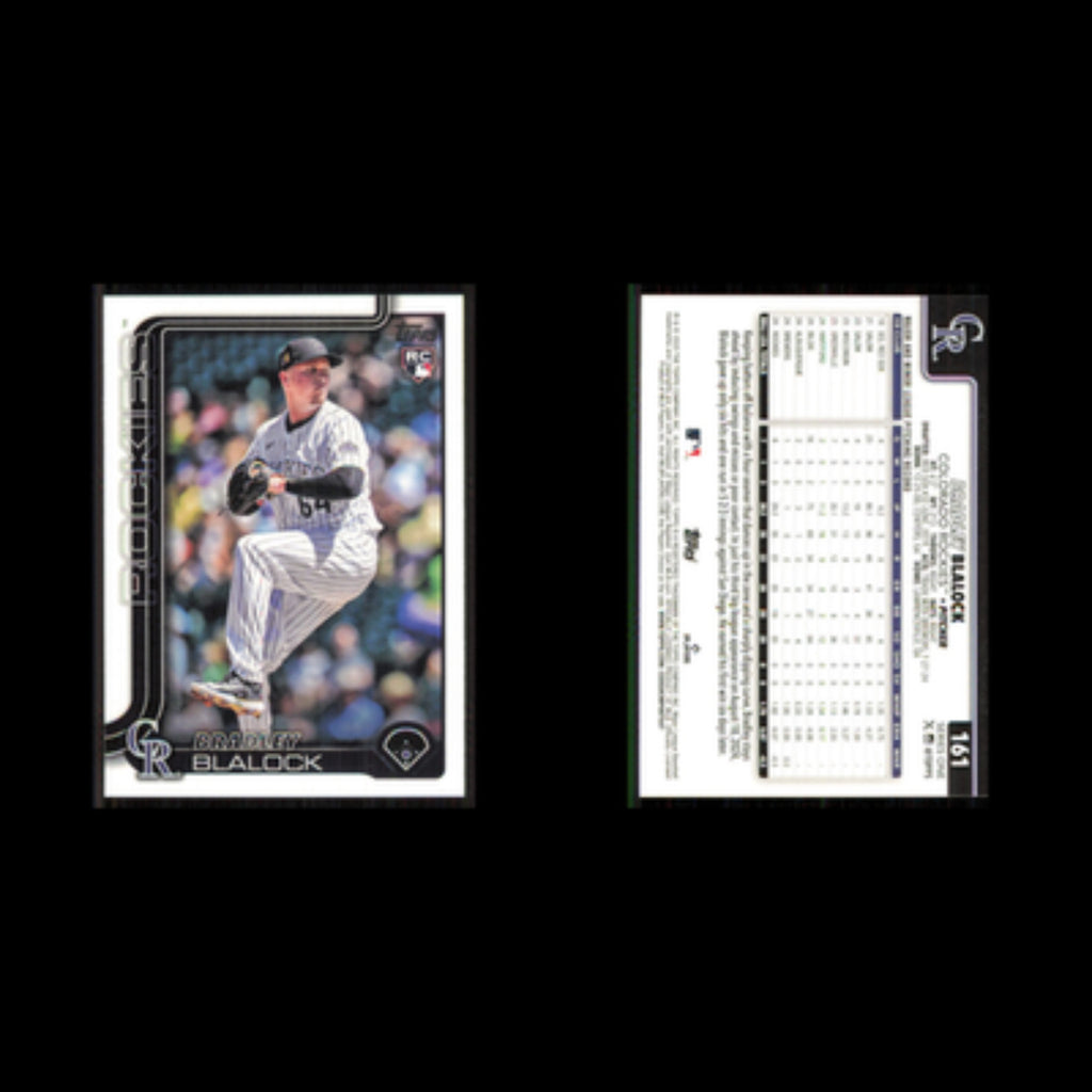 Bradley Blalock Rookie #161 2025 Topps Colorado Rockies Baseball Card MLB NM