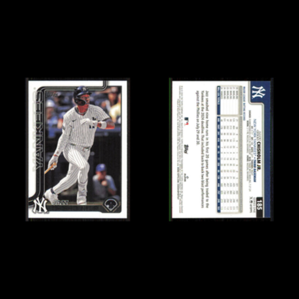 Jazz Chisholm Jr. #185 2025 Topps New York Yankees Baseball Card MLB NM