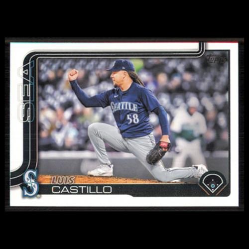 Luis Castillo #73 2025 Topps Seattle Mariners Baseball Card MLB NM
