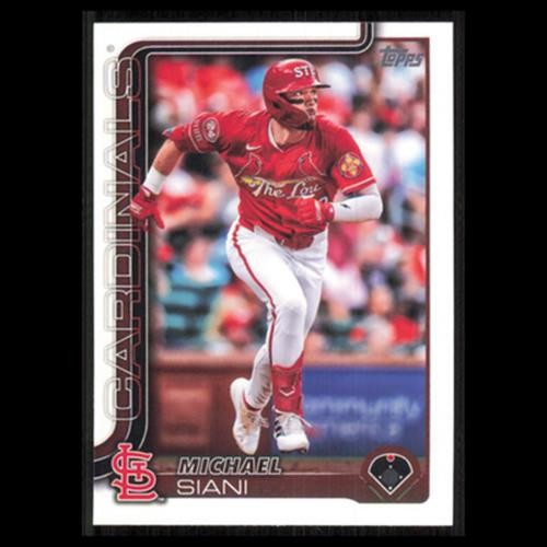 Michael Siani #289 2025 Topps St. Louis Cardinals Baseball Card MLB NM