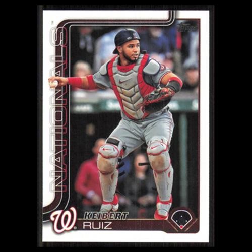 Keibert Ruiz #202 2025 Topps Washington Nationals Baseball Card MLB NM