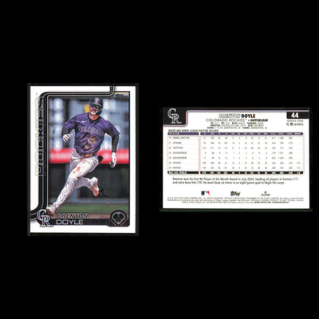 Brenton Doyle #44 2025 Topps Colorado Rockies Baseball Card MLB NM