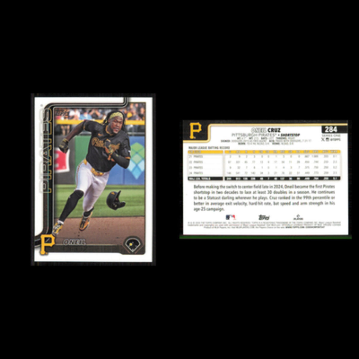 Oneil Cruz #284 2025 Topps Pittsburgh Pirates Baseball Card MLB NM