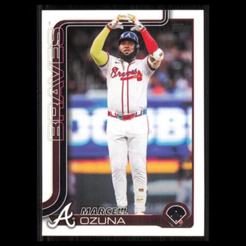 Marcell Ozuna #160 2025 Topps Atlanta Braves Baseball Card MLB NM