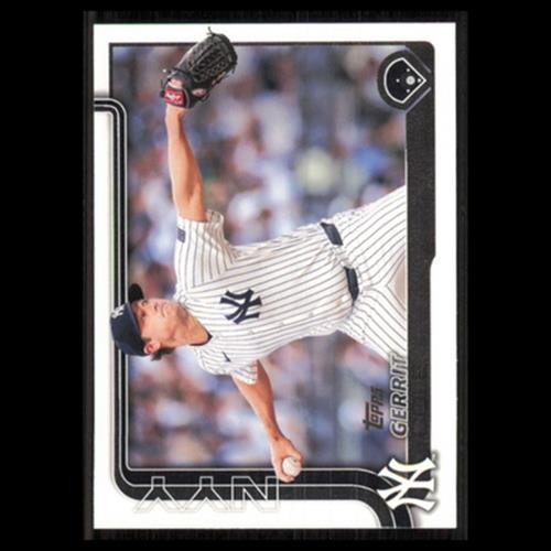 Gerrit Cole #187 2025 Topps New York Yankees Baseball Card MLB NM