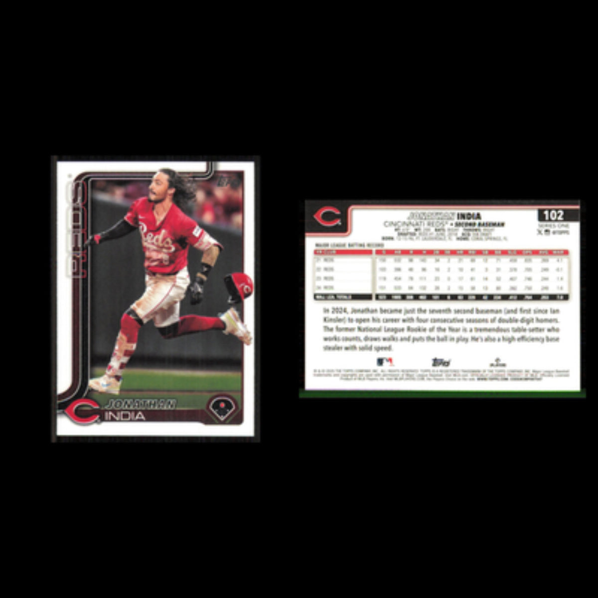 Jonathan India #102 2025 Topps Cincinnati Reds Baseball Card MLB NM