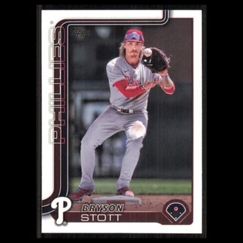 Bryson Stott #147 2025 Topps Philadelphia Phillies Baseball Card MLB NM