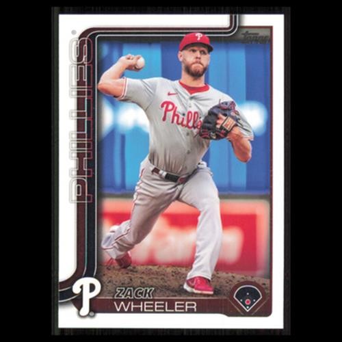Zack Wheeler #218 2025 Topps Philadelphia Phillies Baseball Card MLB NM