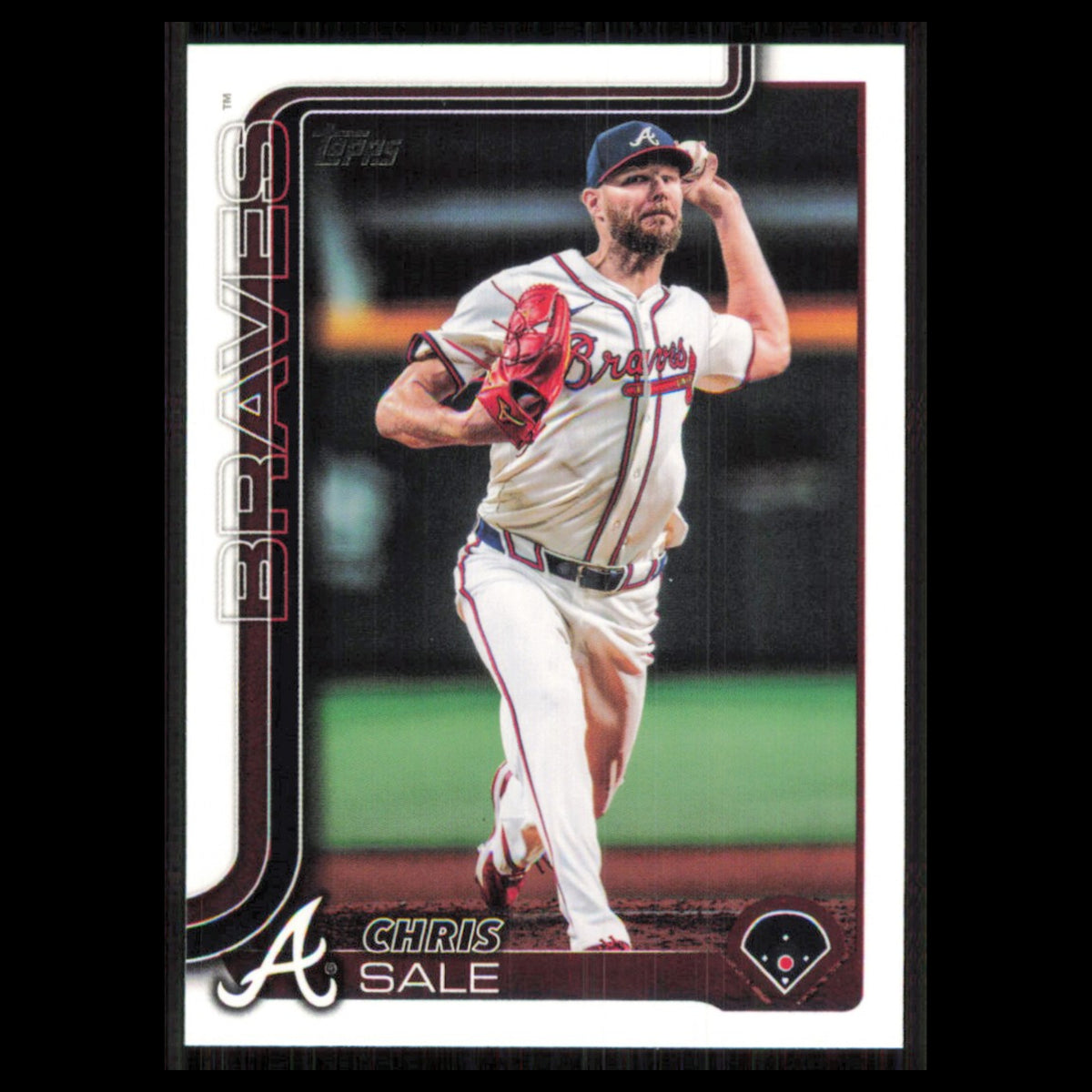 Chris Sale #316 2025 Topps Atlanta Braves Baseball Card MLB NM