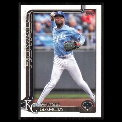 Maikel Garcia #135 2025 Topps Kansas City Royals Baseball Card MLB NM