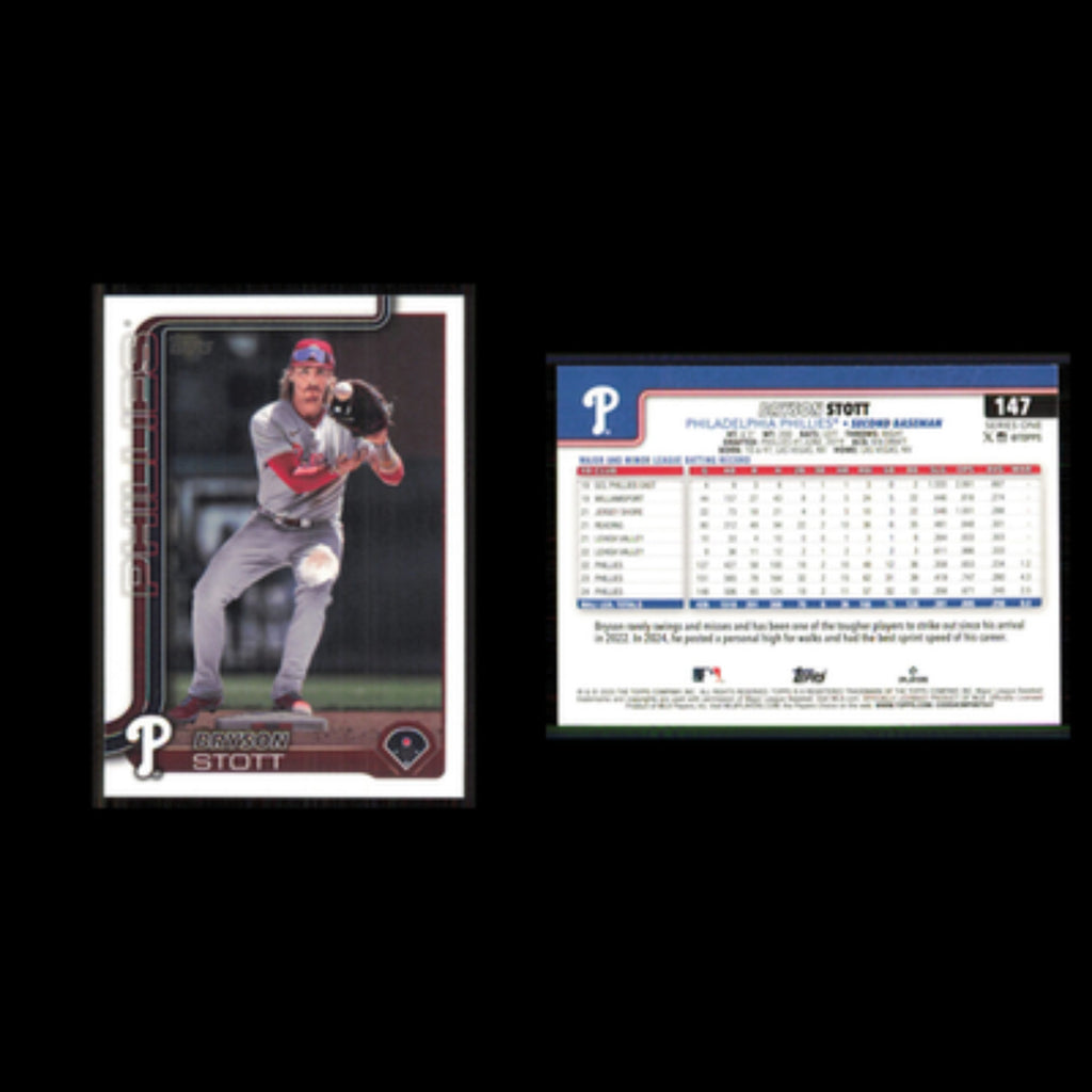Bryson Stott #147 2025 Topps Philadelphia Phillies Baseball Card MLB NM