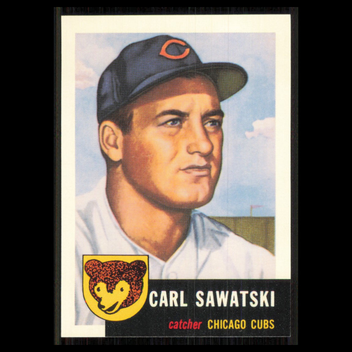 Carl Sawatski #202 1991 Topps Archives 1953 Chicago Cubs Baseball Card MLB NM