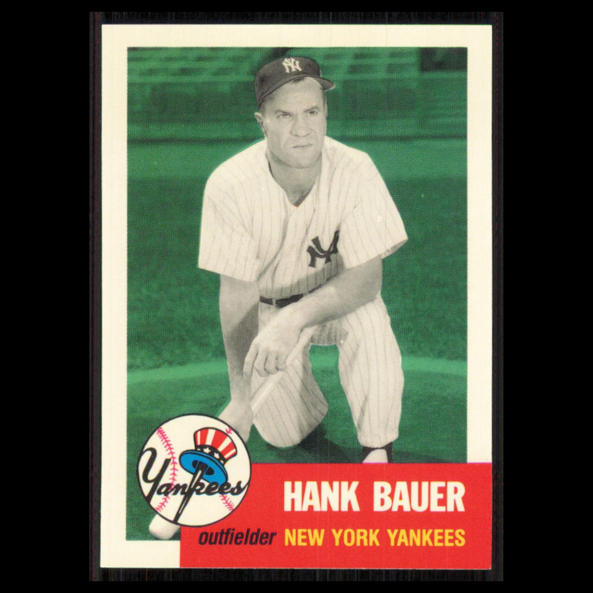 Hank Bauer #290 1991 Topps Archives 1953 New York Yankees Baseball Card MLB NM