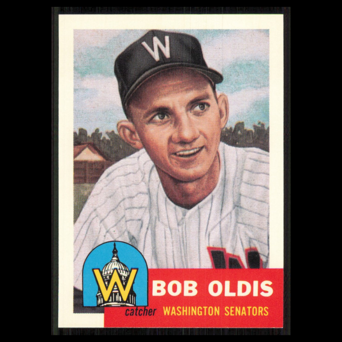 Bob Oldis #262 1991 Topps Archives 1953 Washington Senators Baseball Card MLB NM
