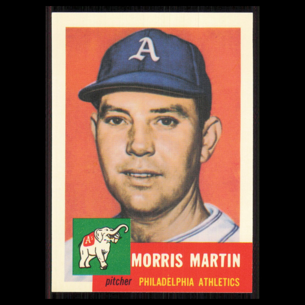 Morrie Martin #227 1991 Topps Archives 1953 Philadelphia Athletics Baseball Card
