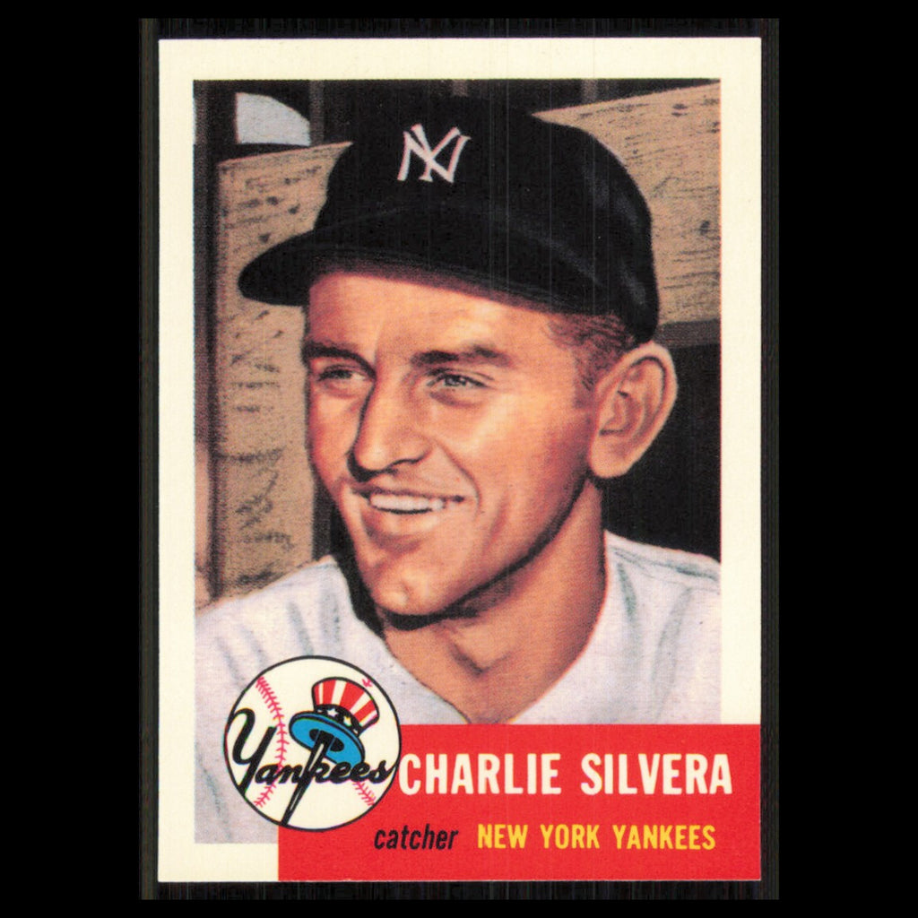 Charlie Silvera #242 1991 Topps Archives 1953 New York Yankees Baseball Card MLB